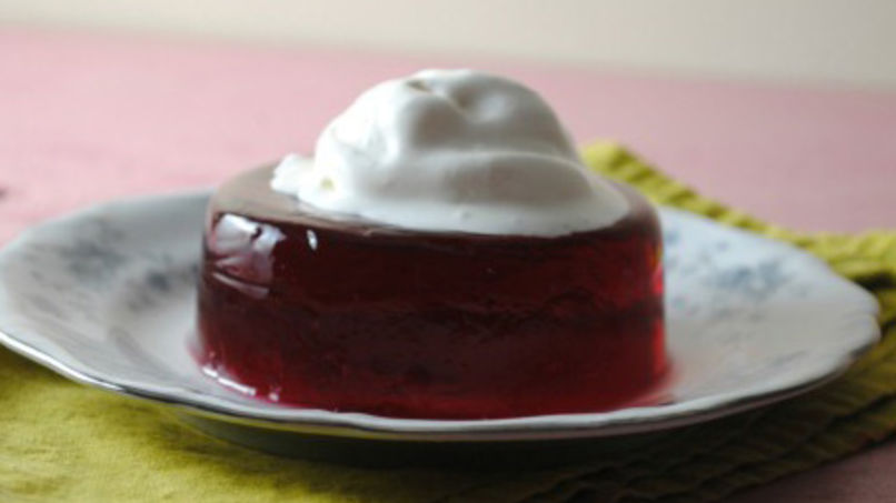 Sparkling Pomegranate Gelatin