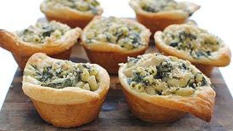 Spinach and Artichoke Mac 'n Cheese Cups Recipe - Tablespoon.com
