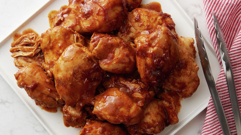 Slow cooker Barbecue Chicken Thighs