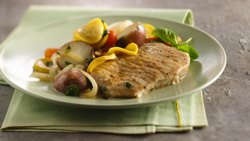 Slow Cooker Pork Chops with Vegetable Medley
