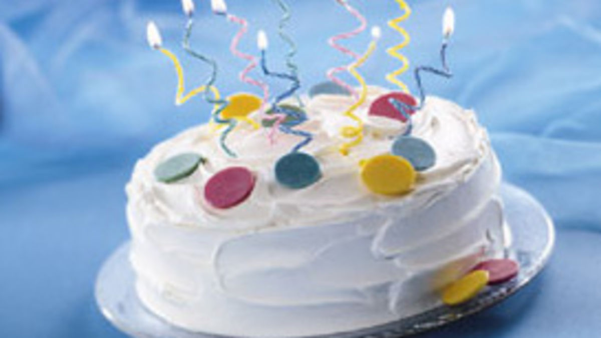 Spiral Candle Cake