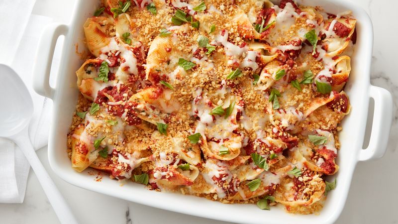 Chicken Parmesan Stuffed Shells
