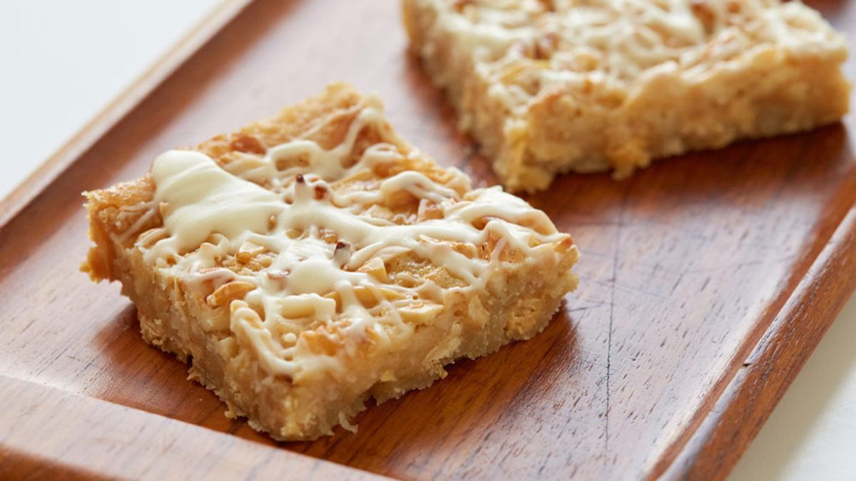Double White Chocolate Layered Bars