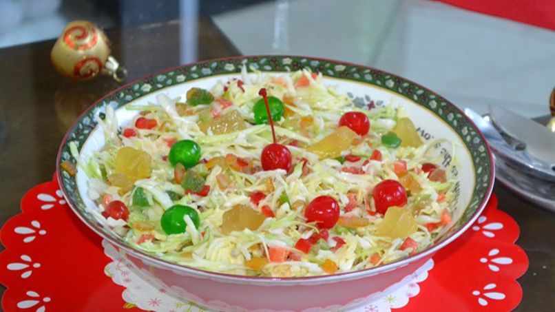 Ensalada de Repollo y Frutas