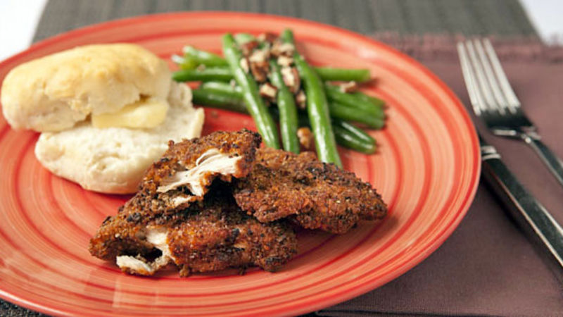 Pecan Fried Chicken Tenders Recipe - Tablespoon.com