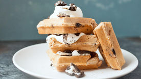 How to Make Cookies and Cream Waffles Video