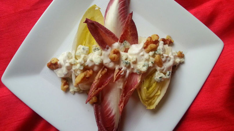 Endive Salad with Roquefort Cheese