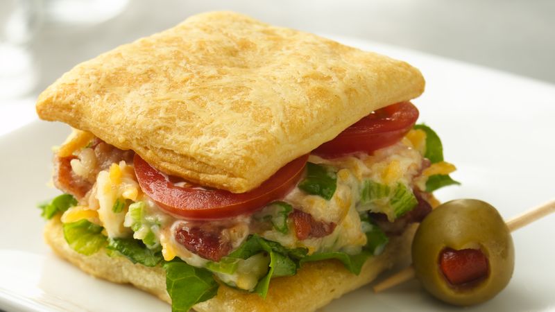 Cheesy BLT Mini Sandwiches