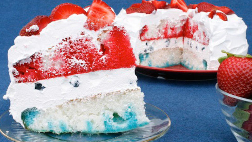 4th of July Gelatin Cake