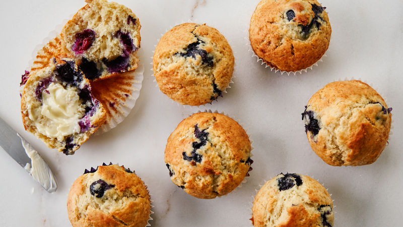 Banana Blueberry Muffins prepared recipe
