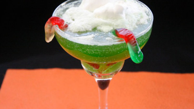 Swampy Worm Cocktail