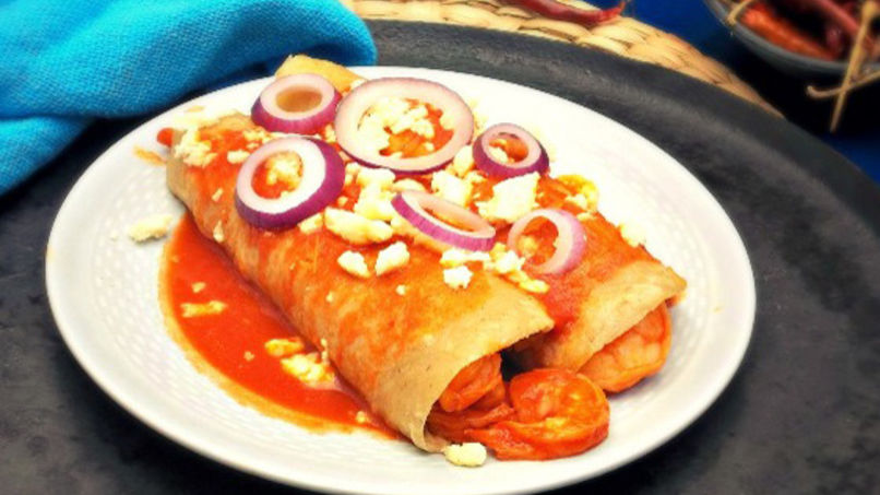 Entomatadas de Camarones Endiablados
