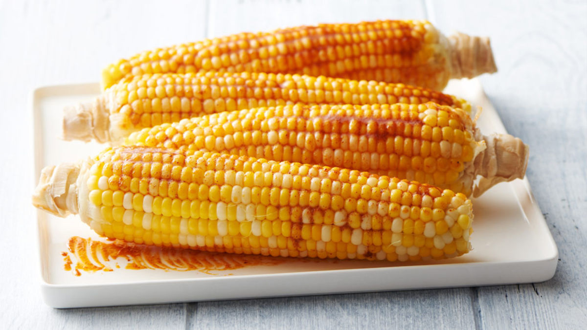 Grilled Corn-On-The-Cob with Spicy Butter