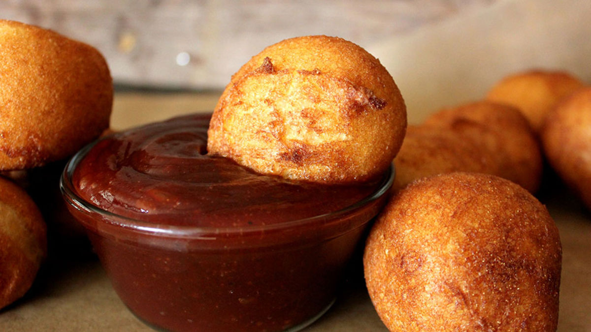 Barbecue Pork-Cornbread Bombs