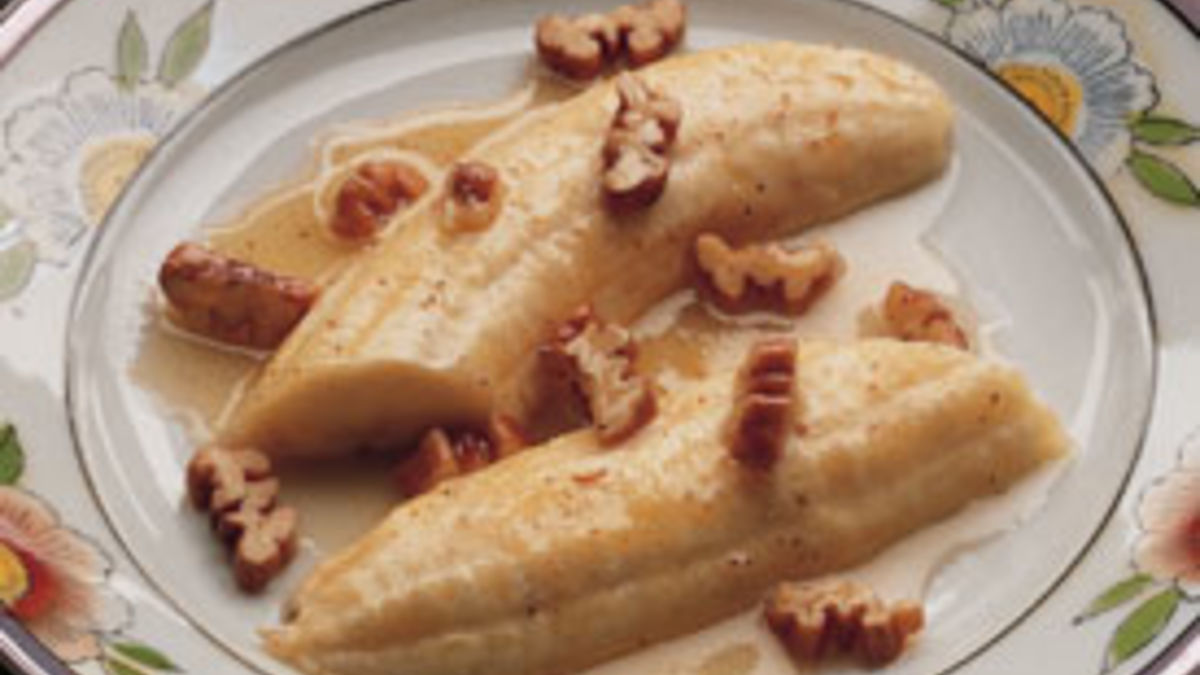 Flaming Pecan Bananas