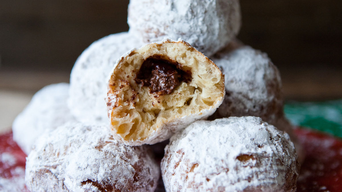 Hazelnut Spread-Filled Sufganiyot
