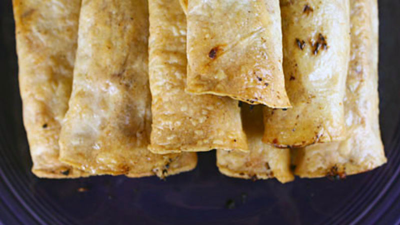 Baked Chicken Taquitos Recipe - Tablespoon.com