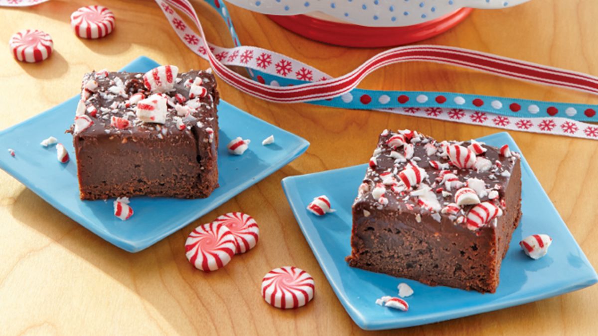 Peppermint-Fudge Brownies