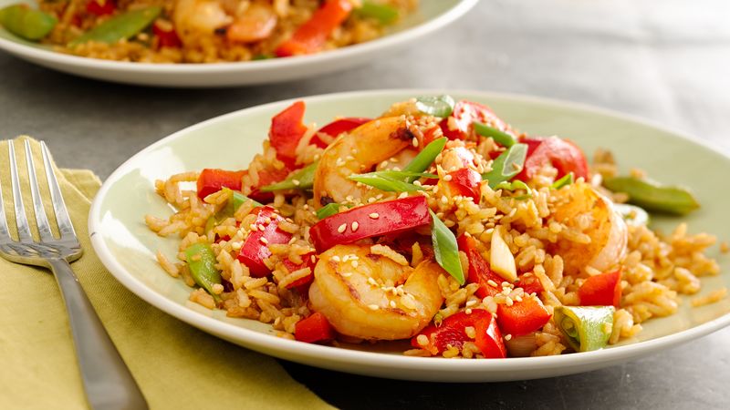 Sriracha Shrimp Fried Rice