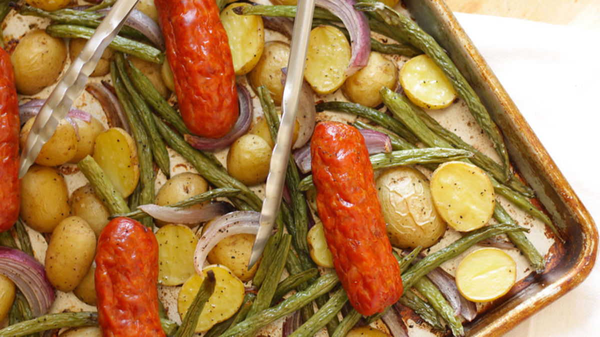 Sausage and Potatoes Sheet-Pan Dinner