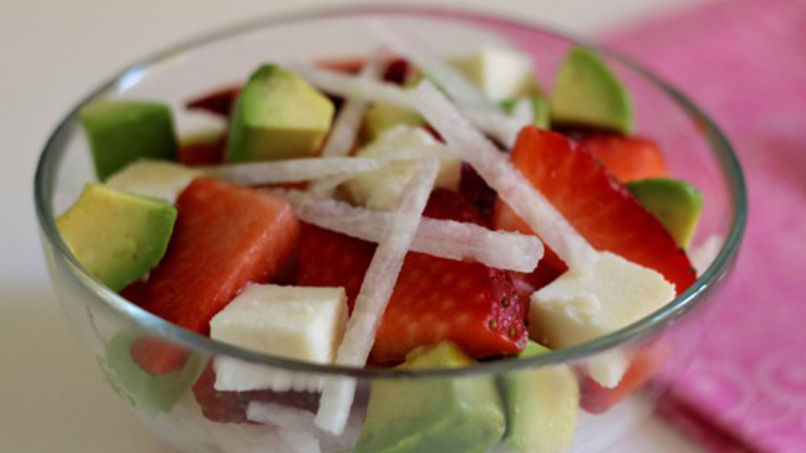 Jicama, Strawberry and Avocado Salad