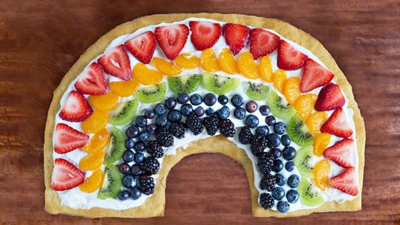 Rainbow Fruit Pizza Recipe - Tablespoon.com