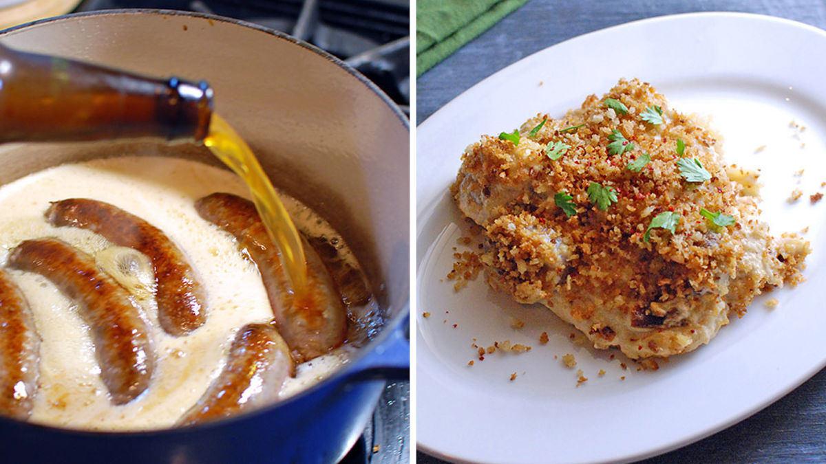 Beer and Bratwurst Casserole