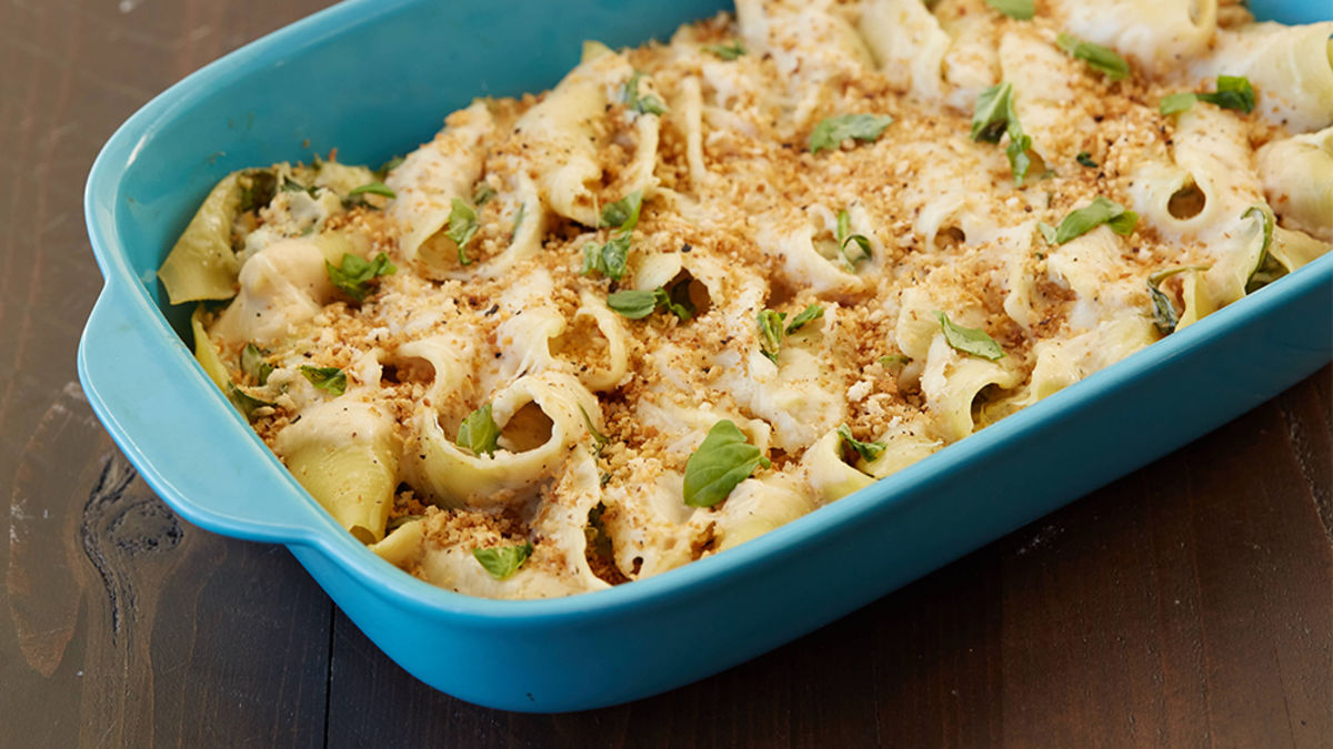 Spinach-Artichoke Stuffed Shells