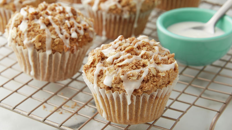 Cinnamon Streusel Oat Flour Muffins