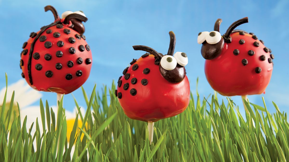 Ladybug Cake Pops