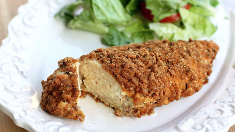 Fiber One™ Parmesan Crusted Chicken Recipe - Tablespoon.com