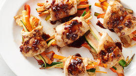How to Make Balsamic-Glazed Cheesy Chicken Rolls Video