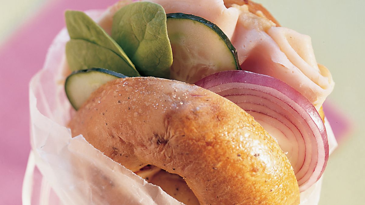 Mediterranean Turkey Bagelwiches