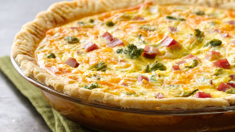 Gluten-Free Broccoli Ham Quiche