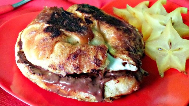 Chocolate and Cream Cheese Croissants