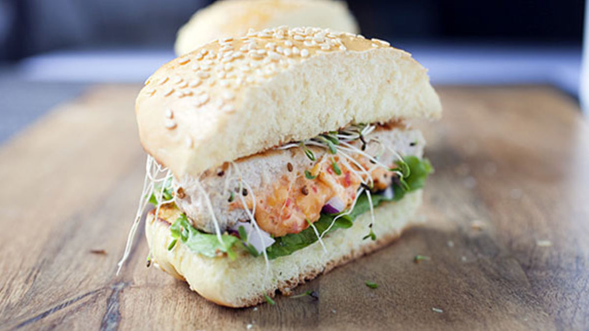 Pimento Cheese Turkey Burgers