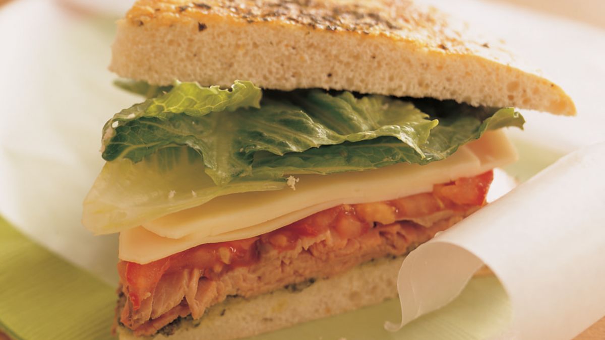 Beef and Provolone Focaccia Sandwiches