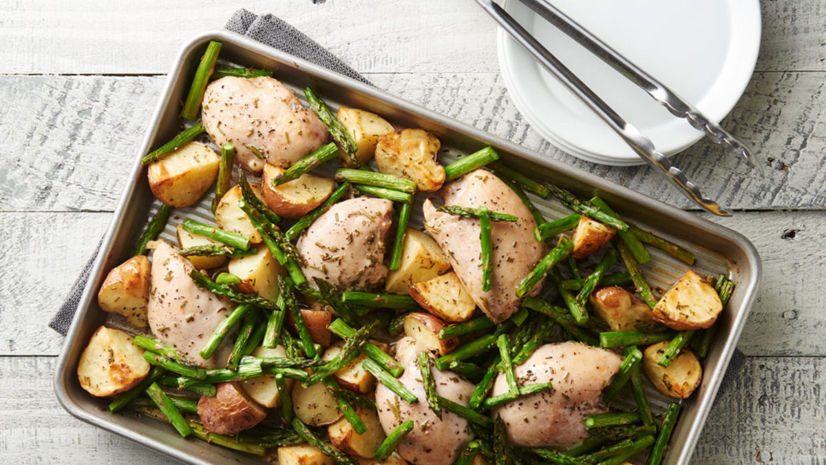 Rosemary Chicken and Potato Sheet-Pan Dinner