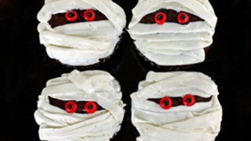 Mummy Cupcakes Recipe - Tablespoon.com