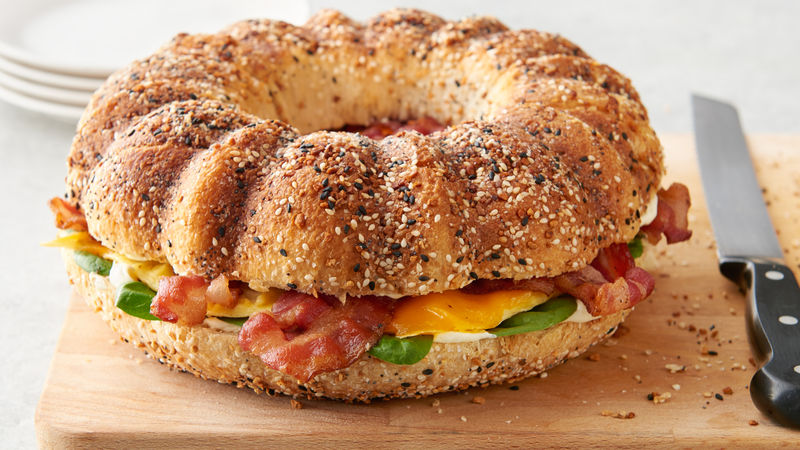 Everything Bagel Breakfast Bundtwich