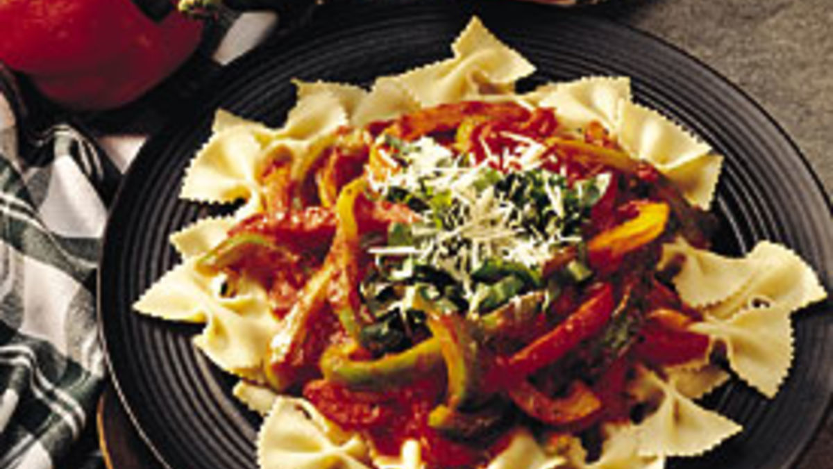 Three-Pepper Pasta