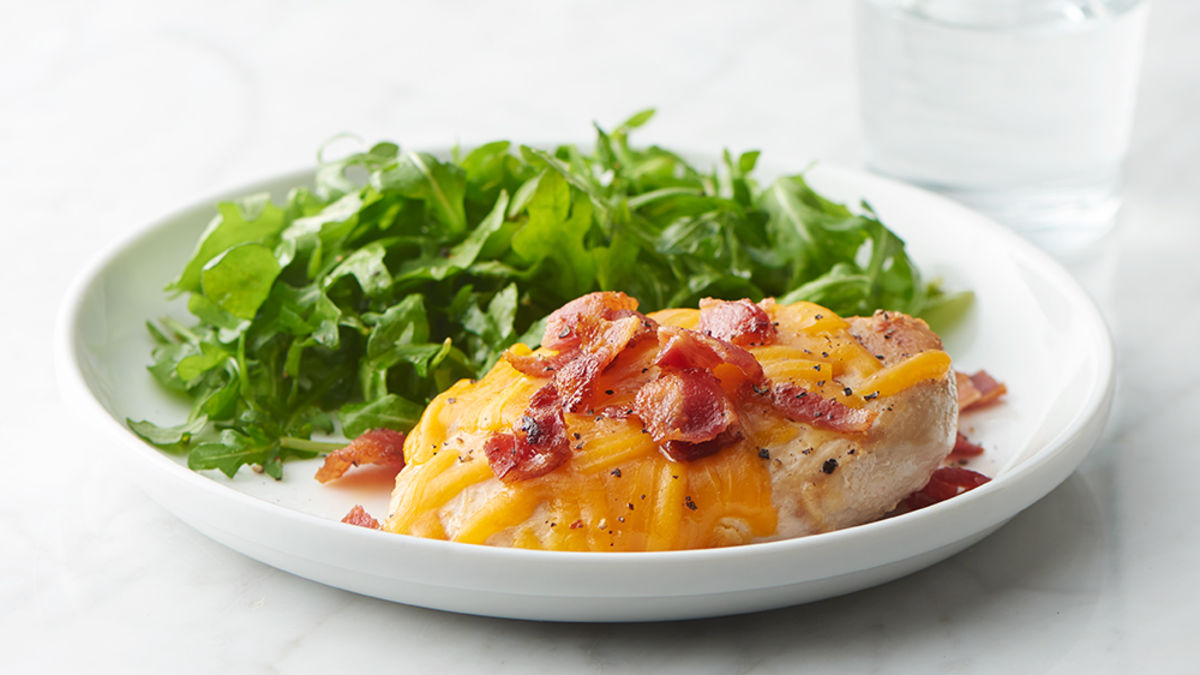3-Ingredient Cheddar-Bacon Chicken Breasts