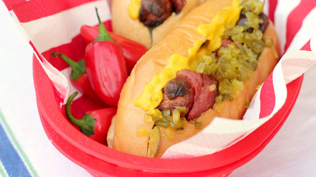 Bacon-Wrapped Hot Dogs
