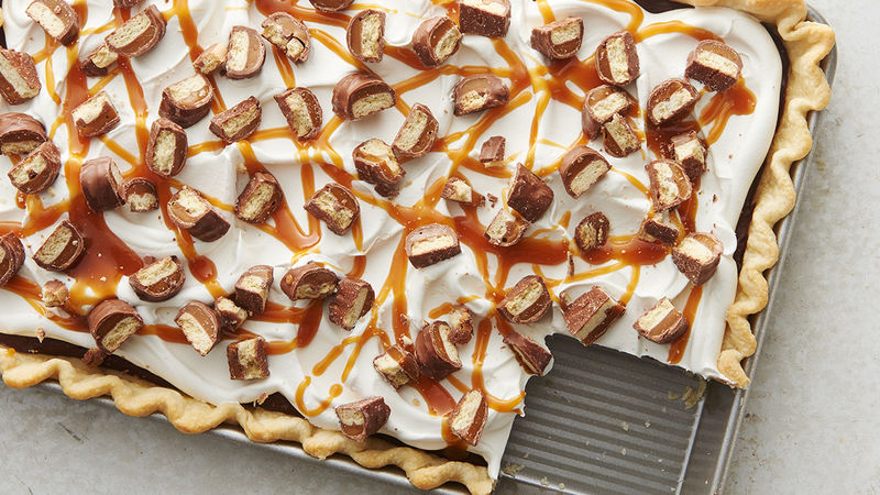 Twix Slab Pie
