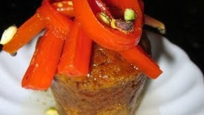 Spiced Carrot Baba Au Rhum with Candied Carrots and Pistachios Recipe - Tablespoon.com