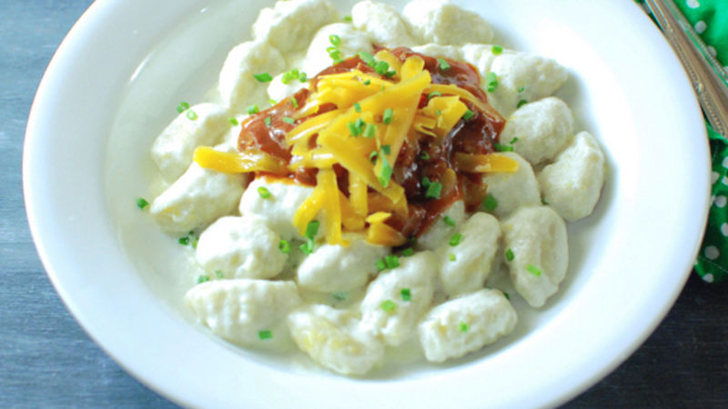Loaded Baked Potato Gnocchi Recipe - Tablespoon.com