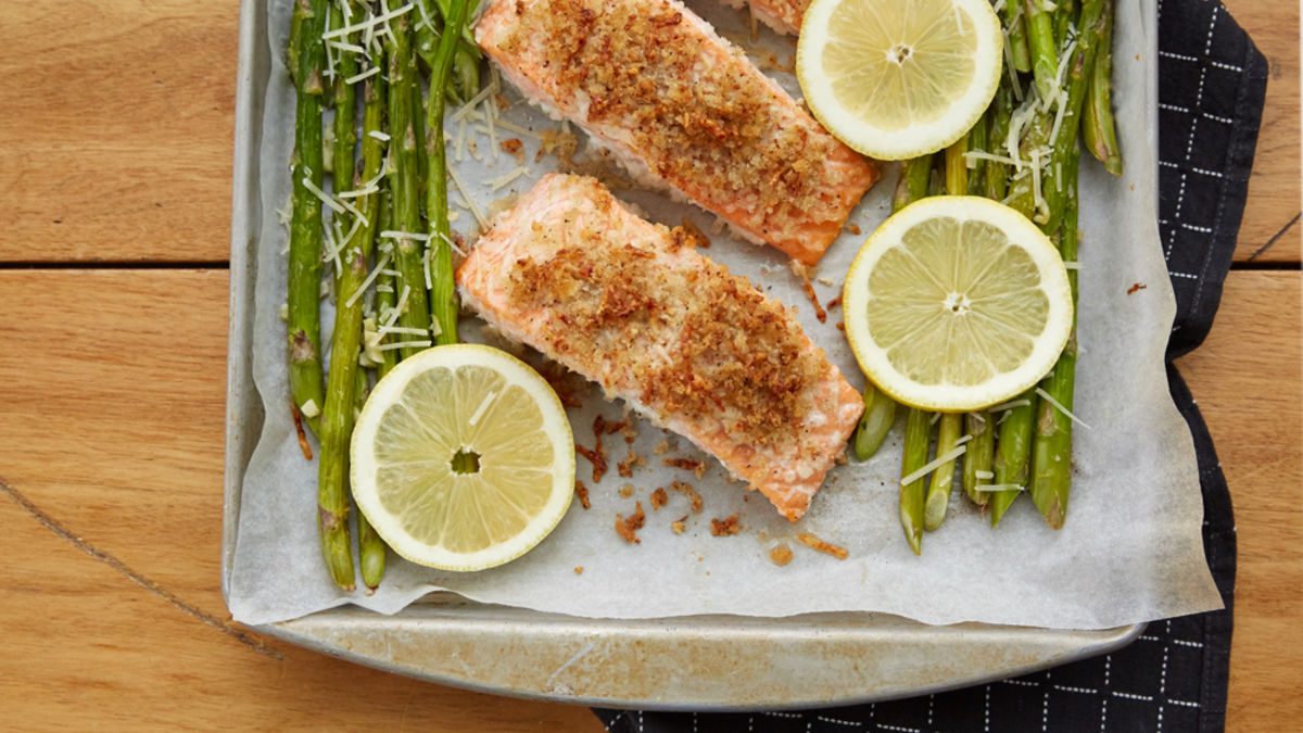 Salmon and Asparagus Sheet-Pan Dinner
