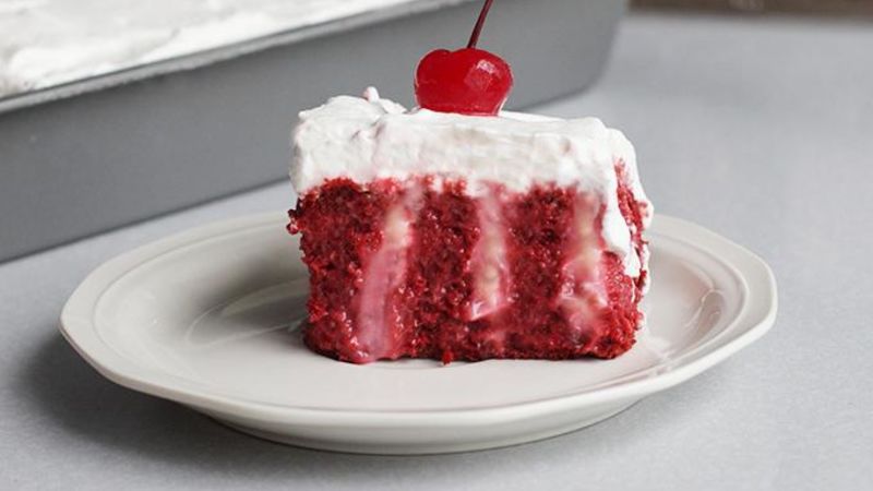 Boozy Red Velvet Poke Cake Recipe - Tablespoon.com