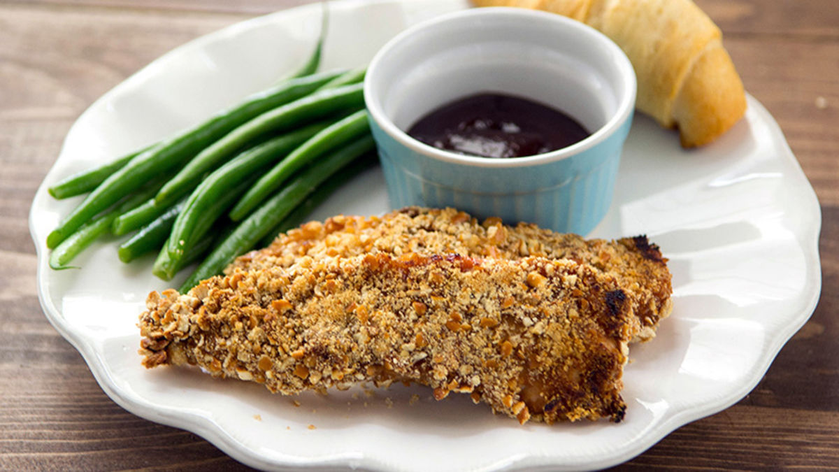 Pretzel-Crusted Chicken Fingers