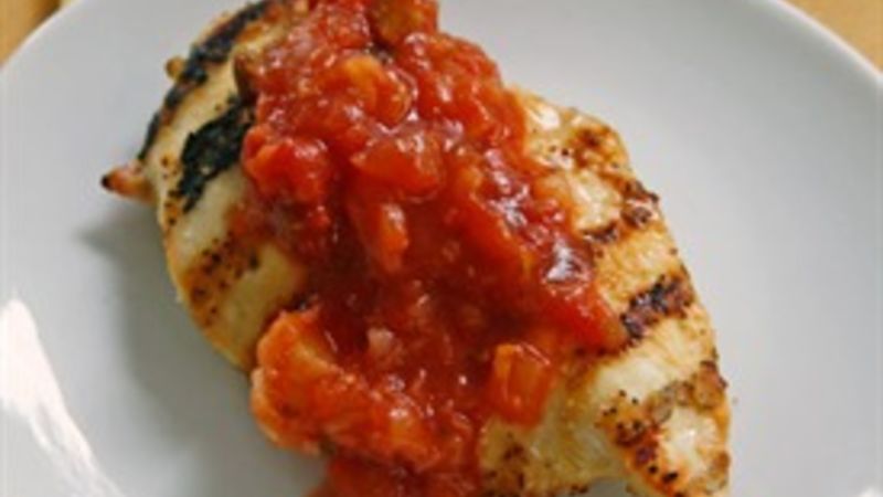 Grilled Chicken with Pineapple Salsa Recipe - Tablespoon.com